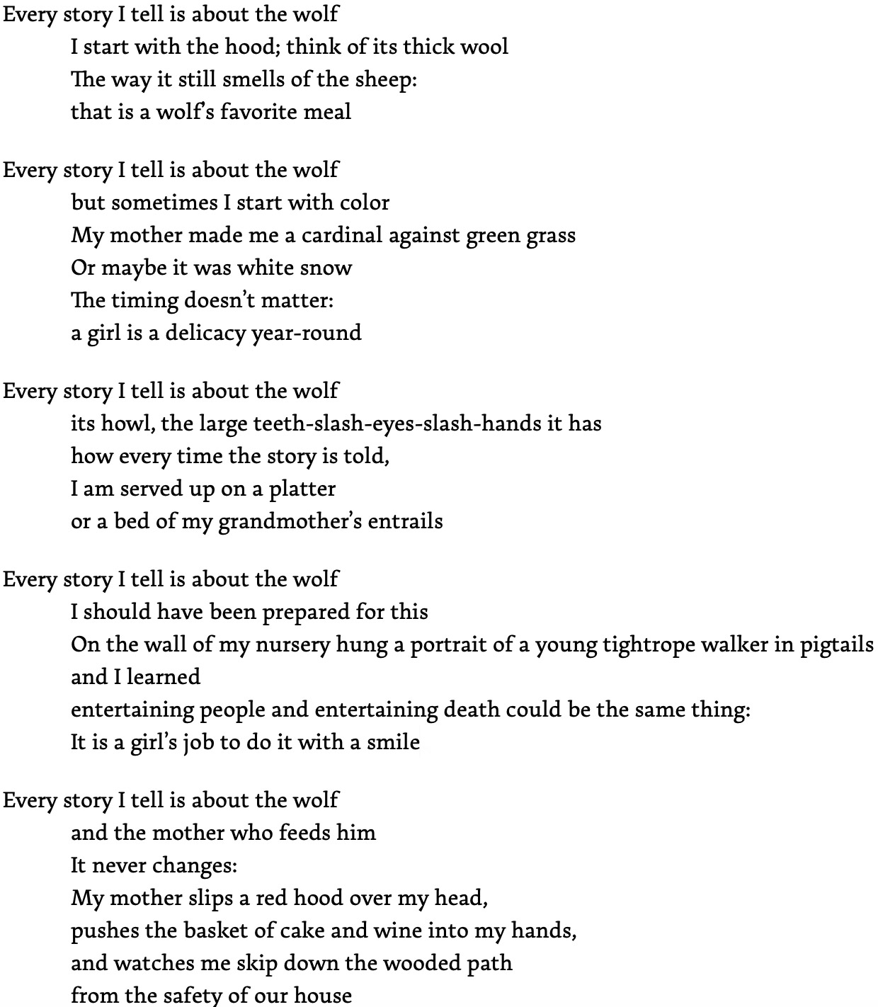 image of Little Red, a poem by Jess Silfa