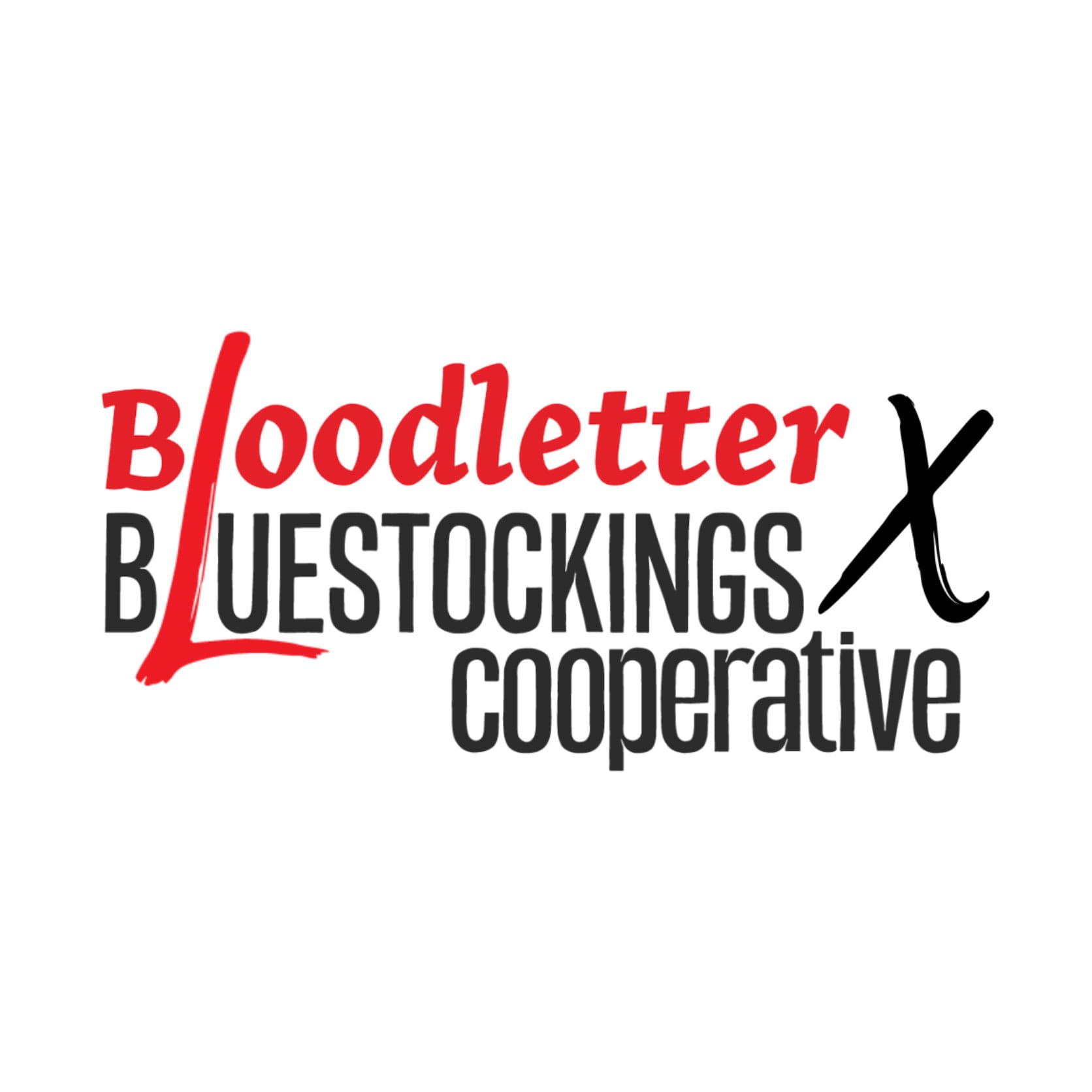 Bloodletter X Bluestockings Cooperative logo