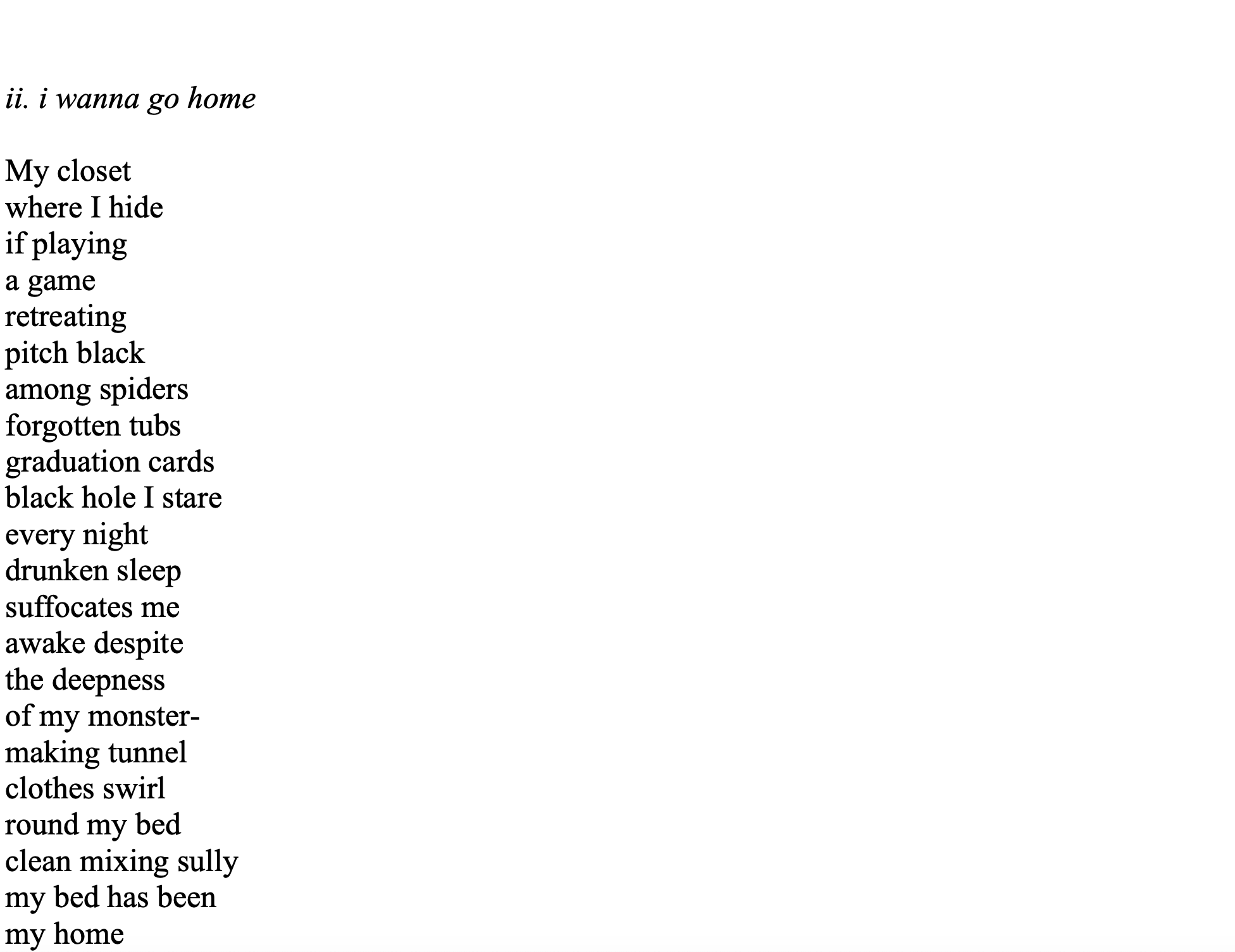 Image three of poem "After Gregory Kyle Thomas" by Kendra Boyd 