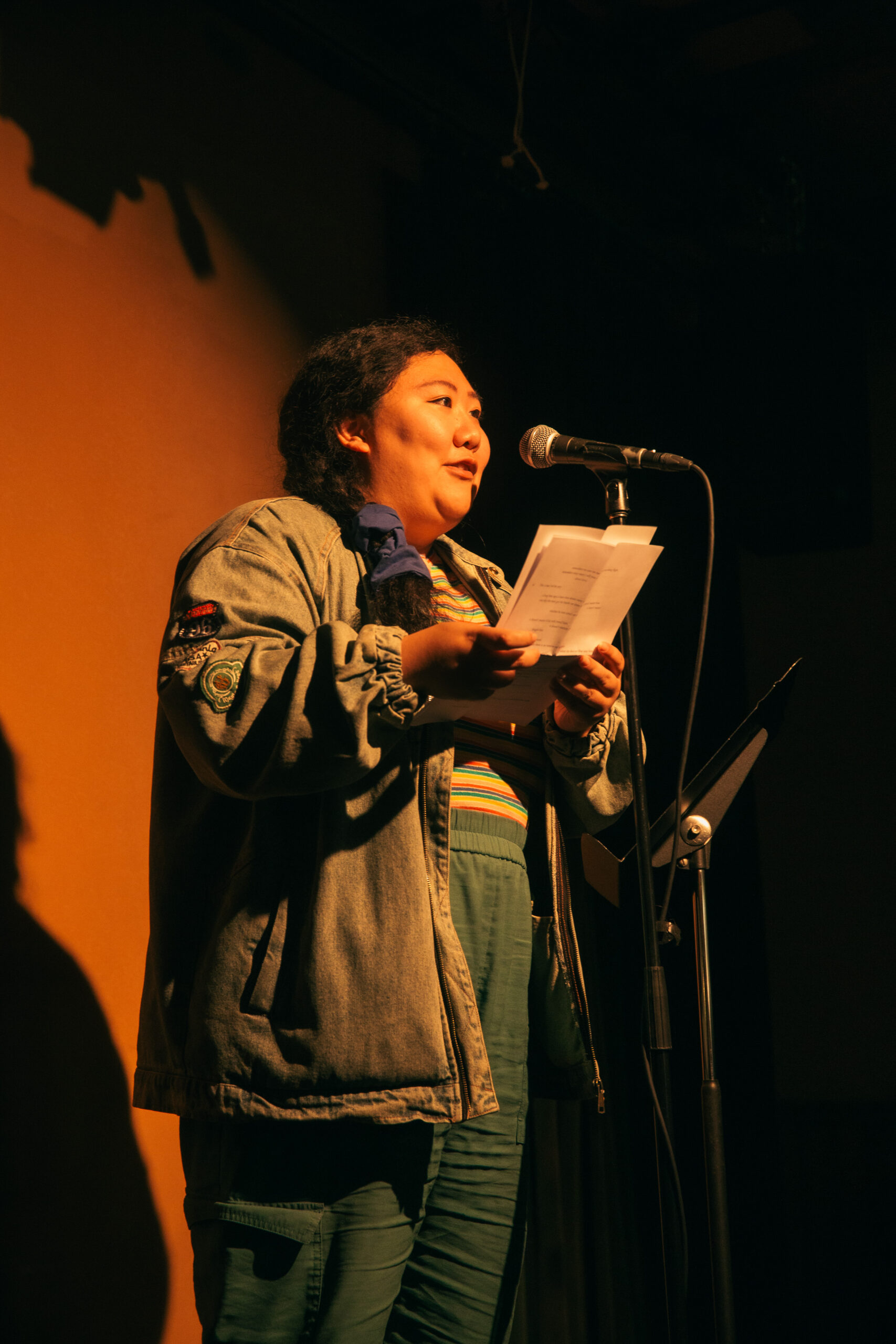 Image of Nancy Huang reading at Dixon Place Event 