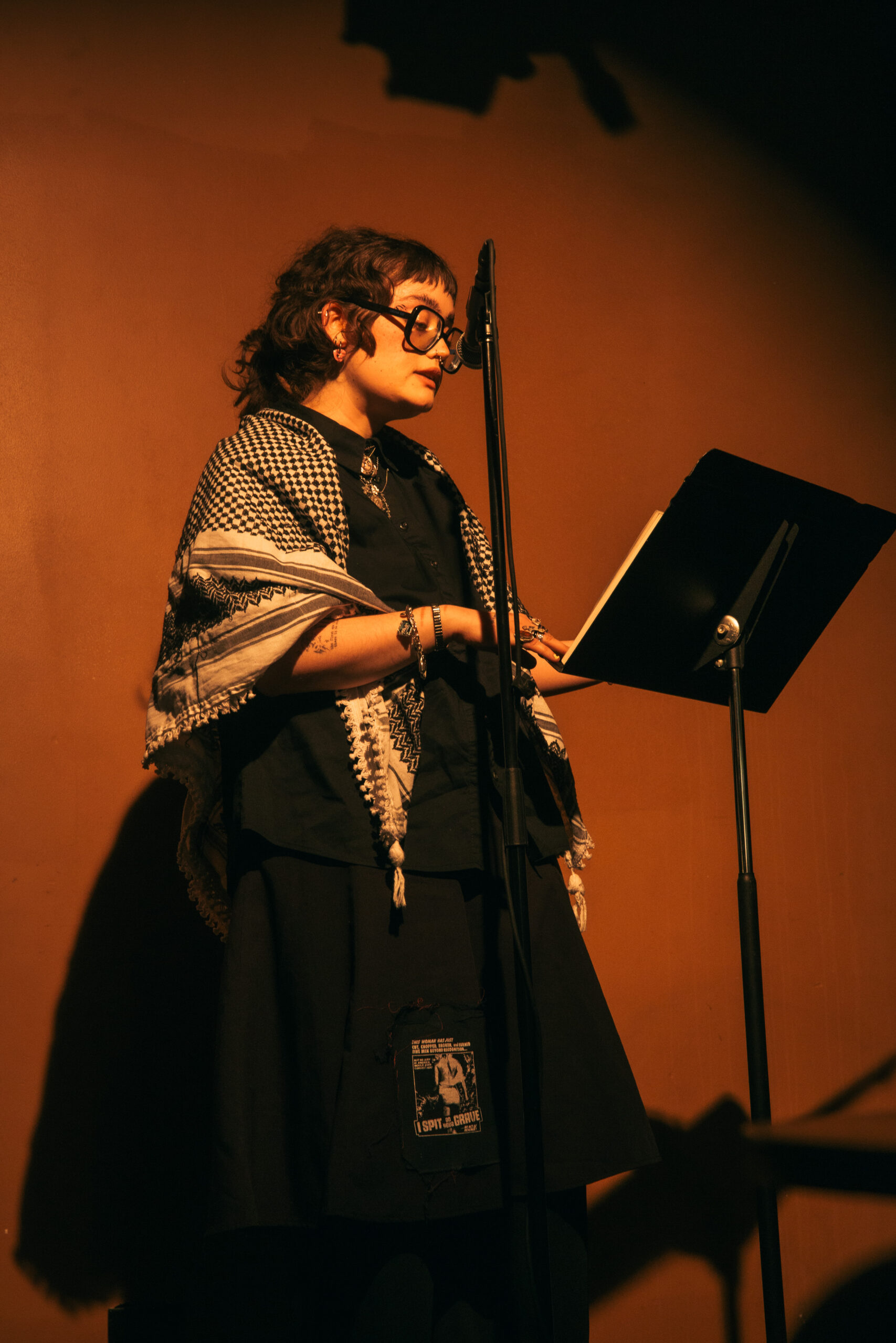 Image of t.n.s. reading at Dixon Place Event 