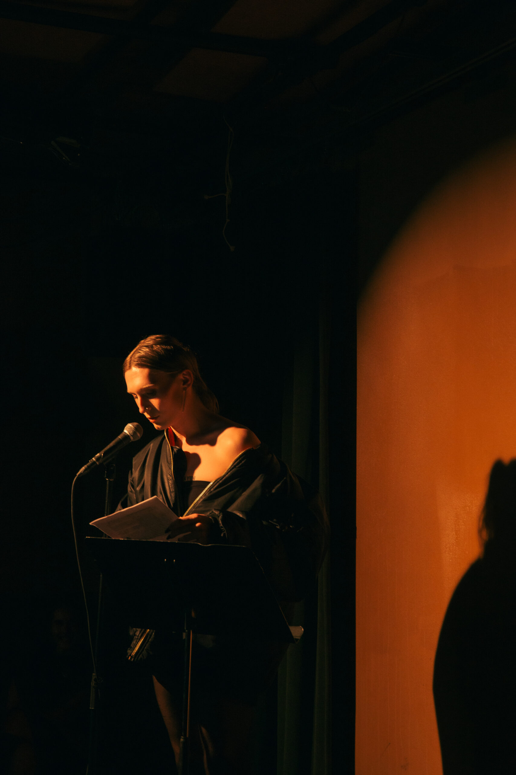 Image of Buffy reading at Dixon Place Event 