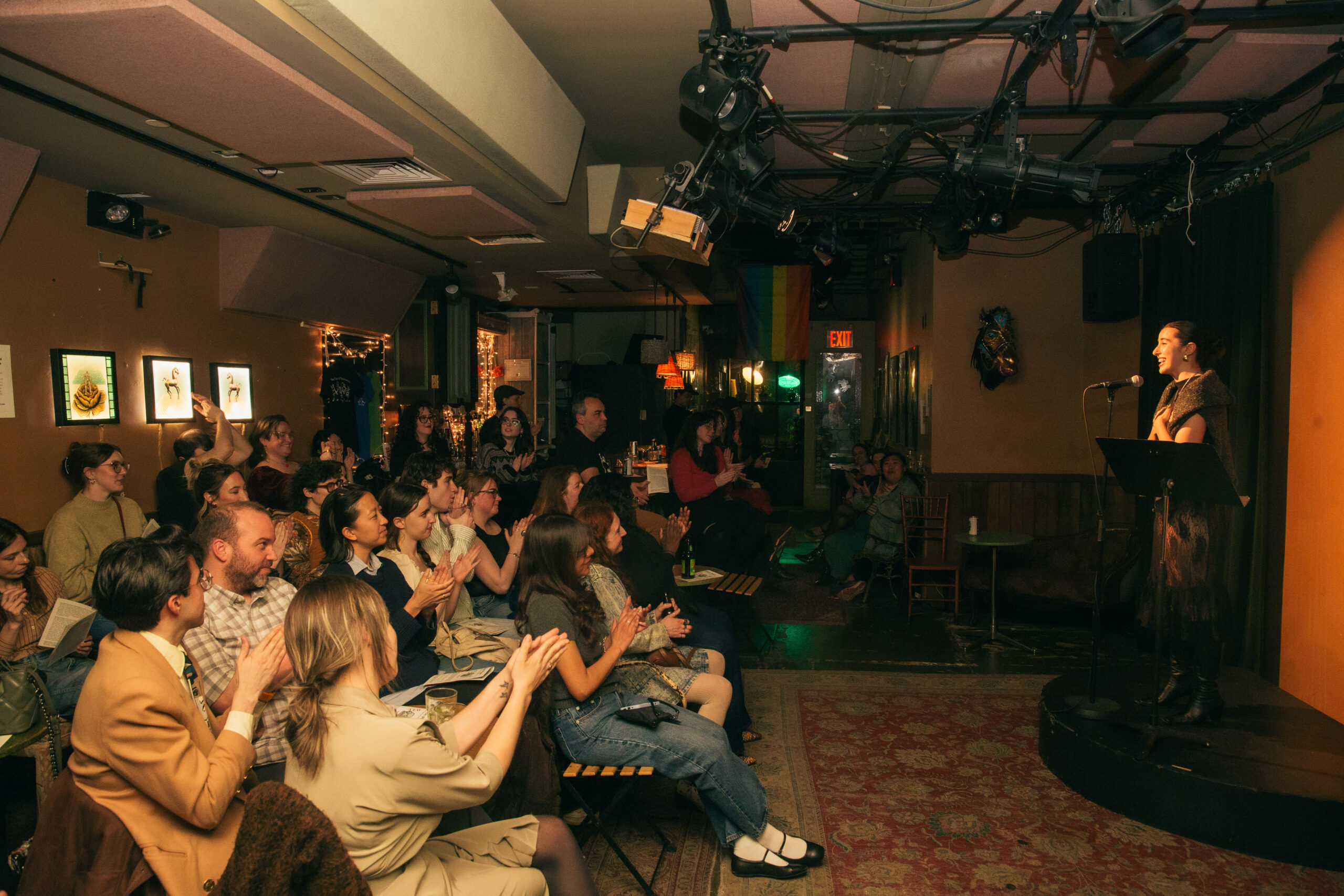 Image of audience at Dixon Place Event, ft. Bloodletter Editor Anna Laura Falvey