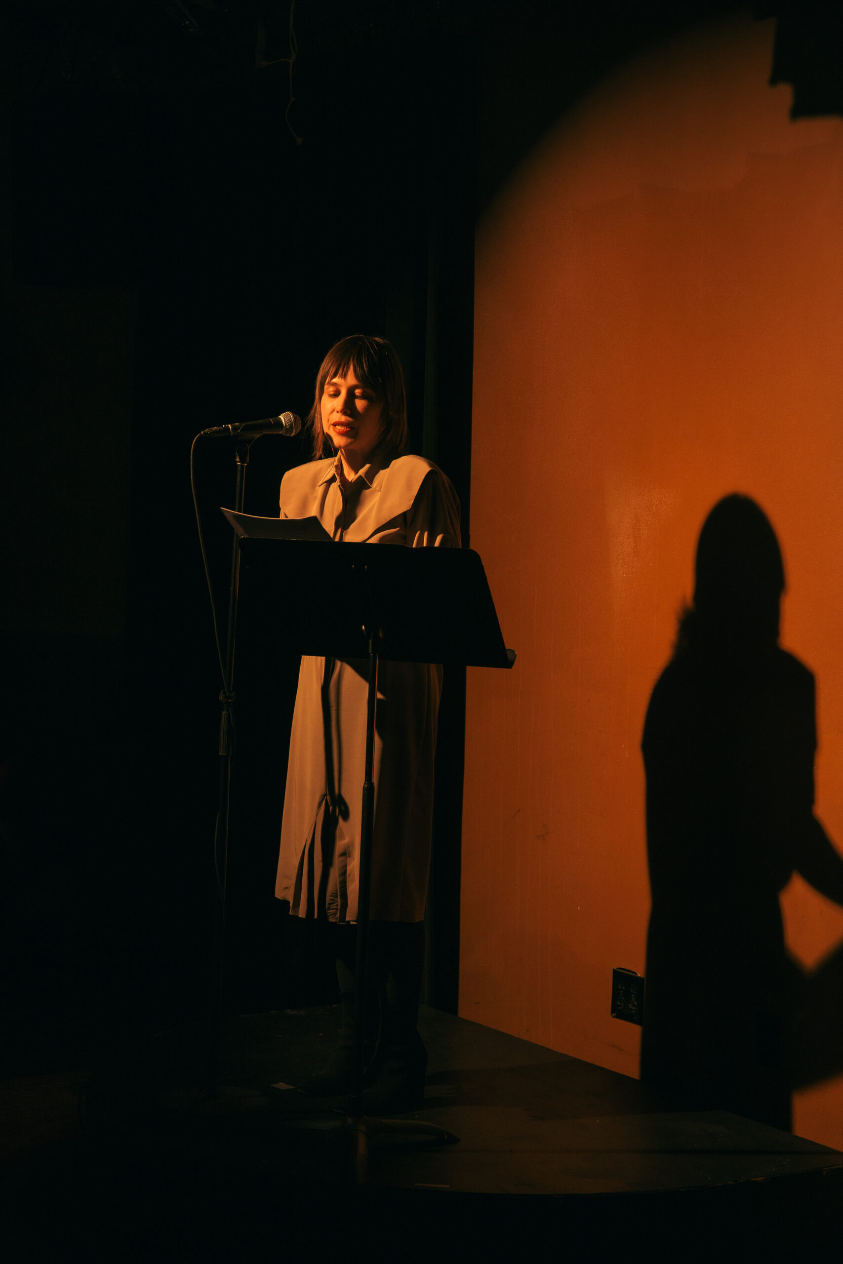Image of Amelia Gramling reading at Dixon Place Event 