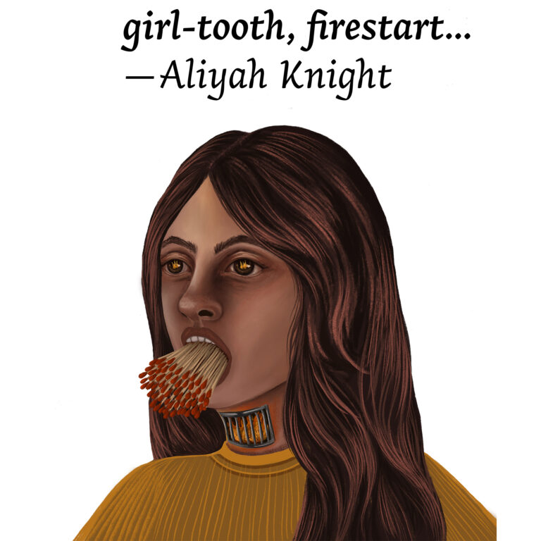 Illustration for girl-tooth, firestart... by Aliyah Knight